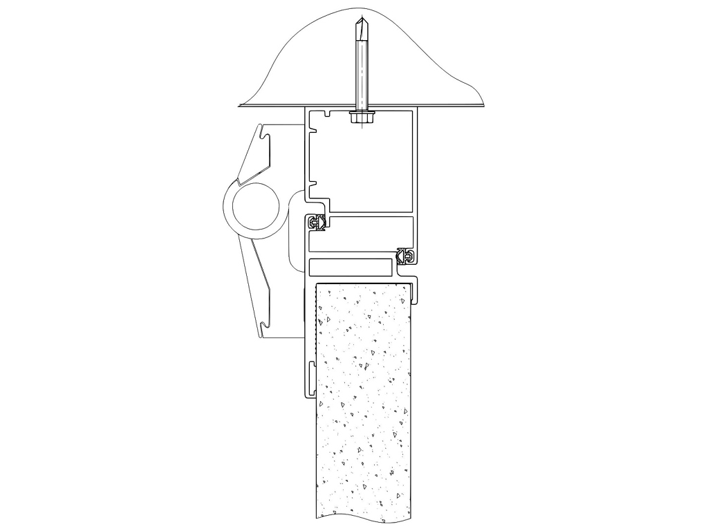 Монтаж крепления к металлу при помощи самореза.